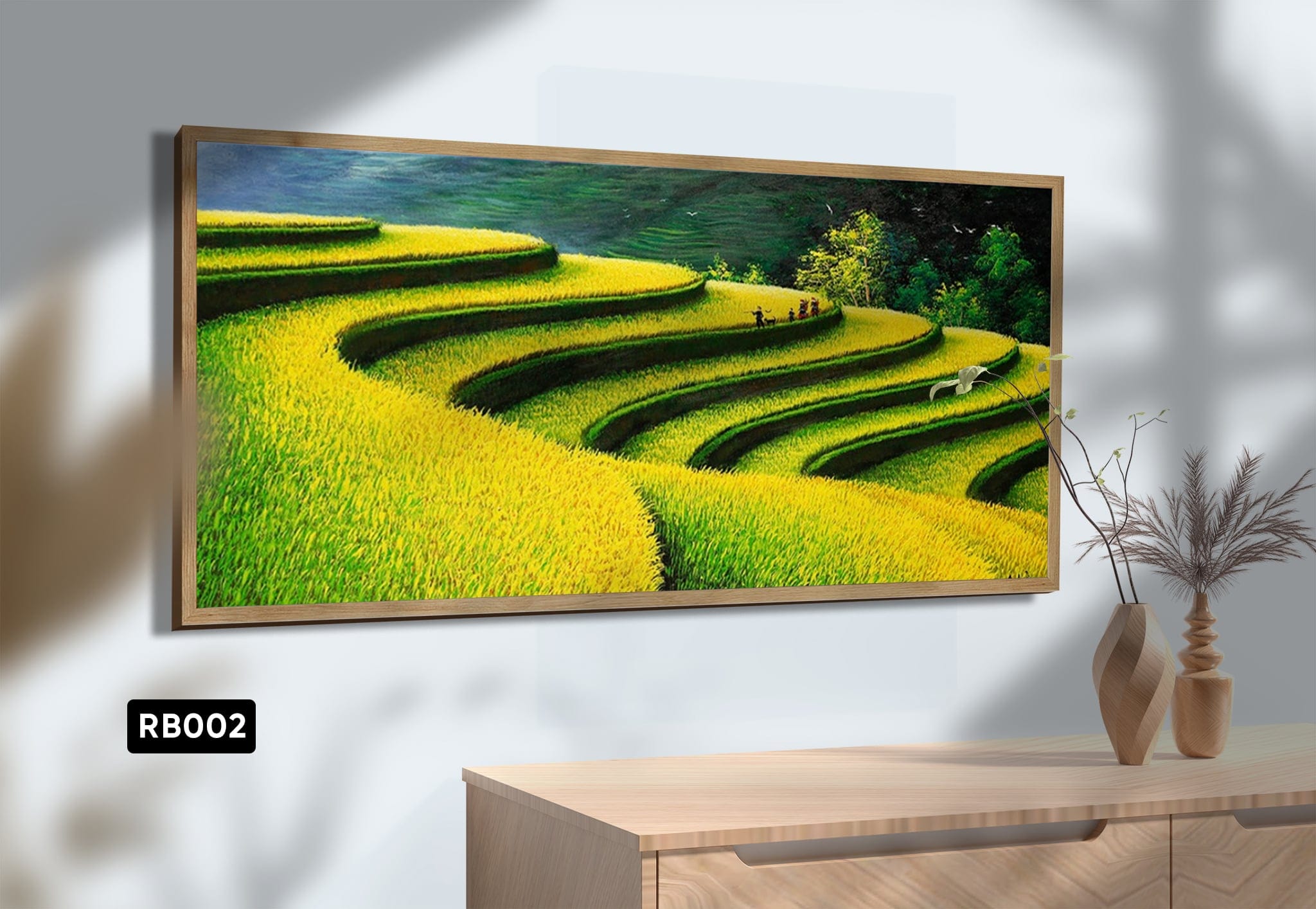 Tranh Ruộng Bậc Thang  Trang Trí Phòng Khách - RB002