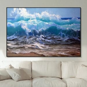Blue Wave Painting