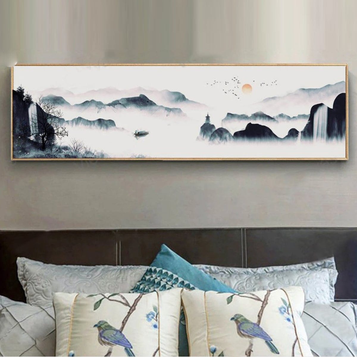 Tranh Sương Mù Trên Núi