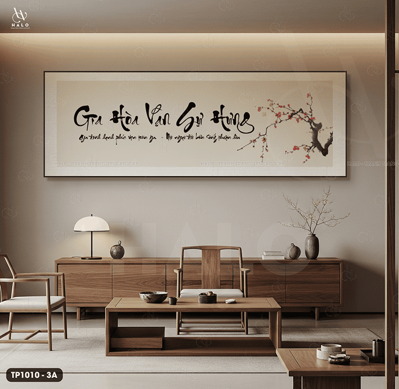Tranh Thư Pháp "Gia Hòa Vạn Sự Hưng" - TP1010