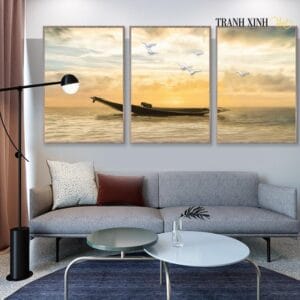 Tranh Thuyền Trên Biển - TB26