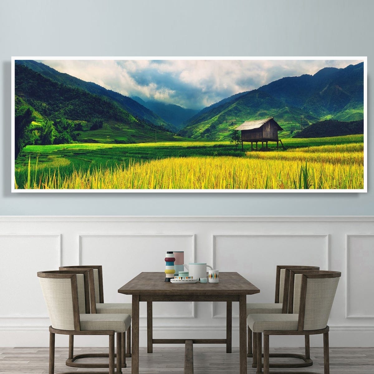 Painting on the Green Field