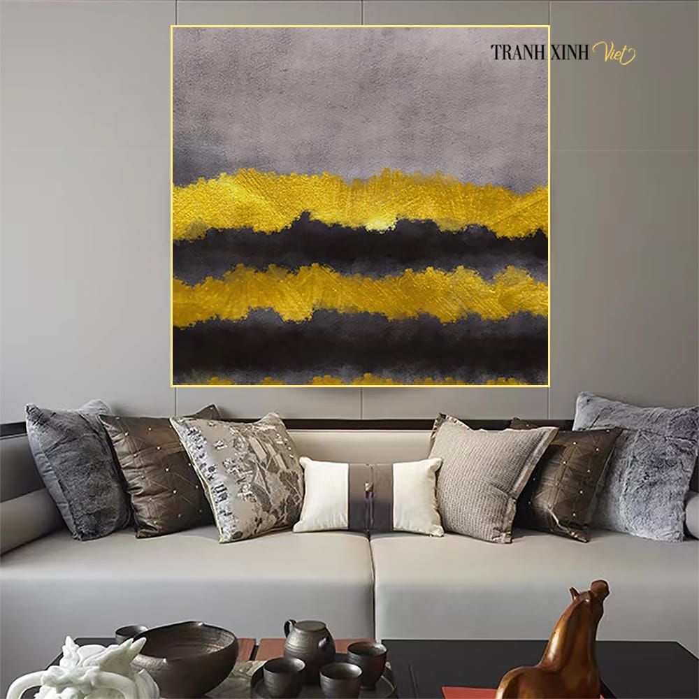 Tranh Trừu Tượng Vàng