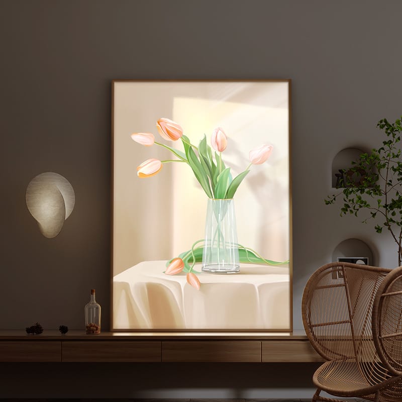 Tranh Tulip Dưới Nắng