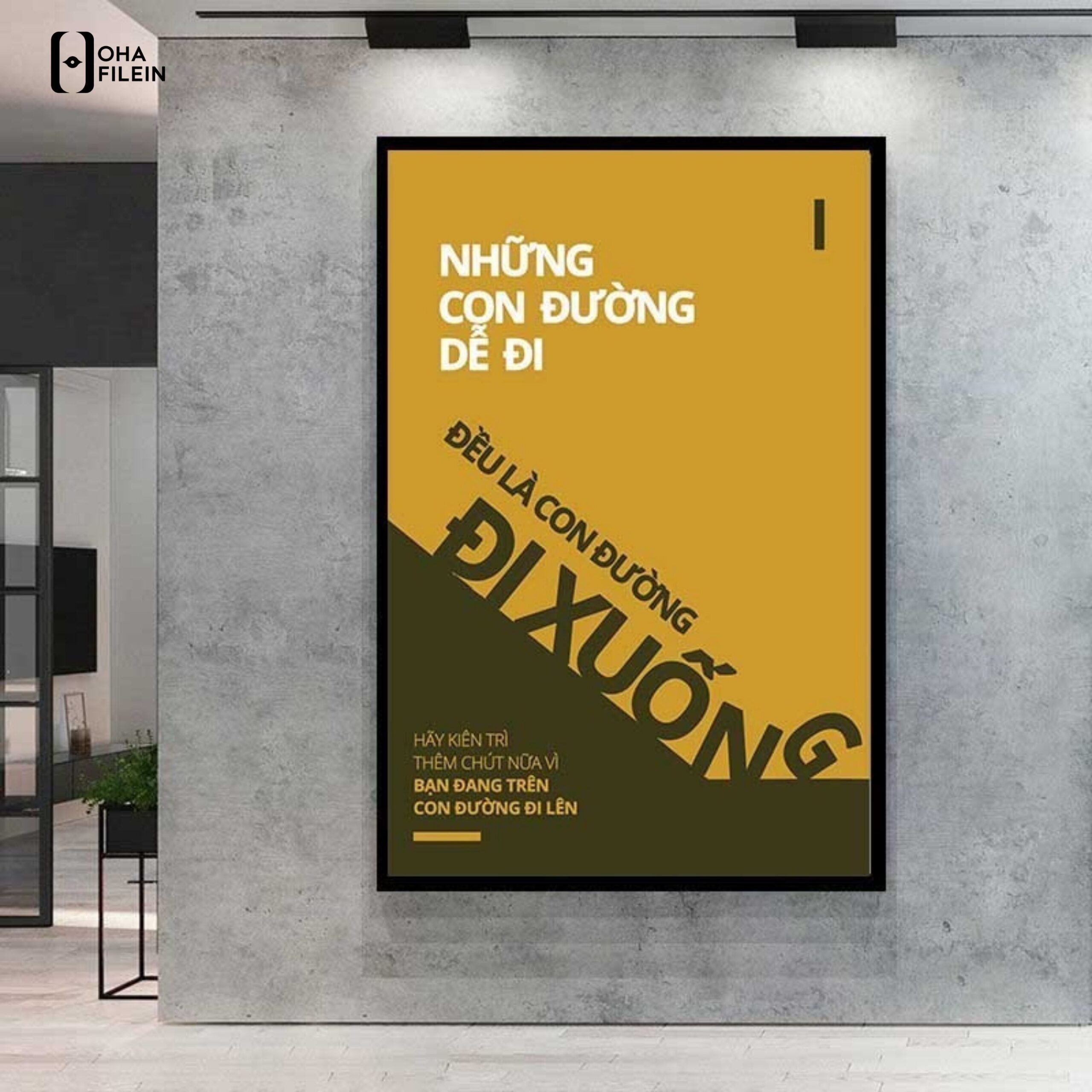 Tranh động lực văn phòng Hải Phòng tạo cảm hứng