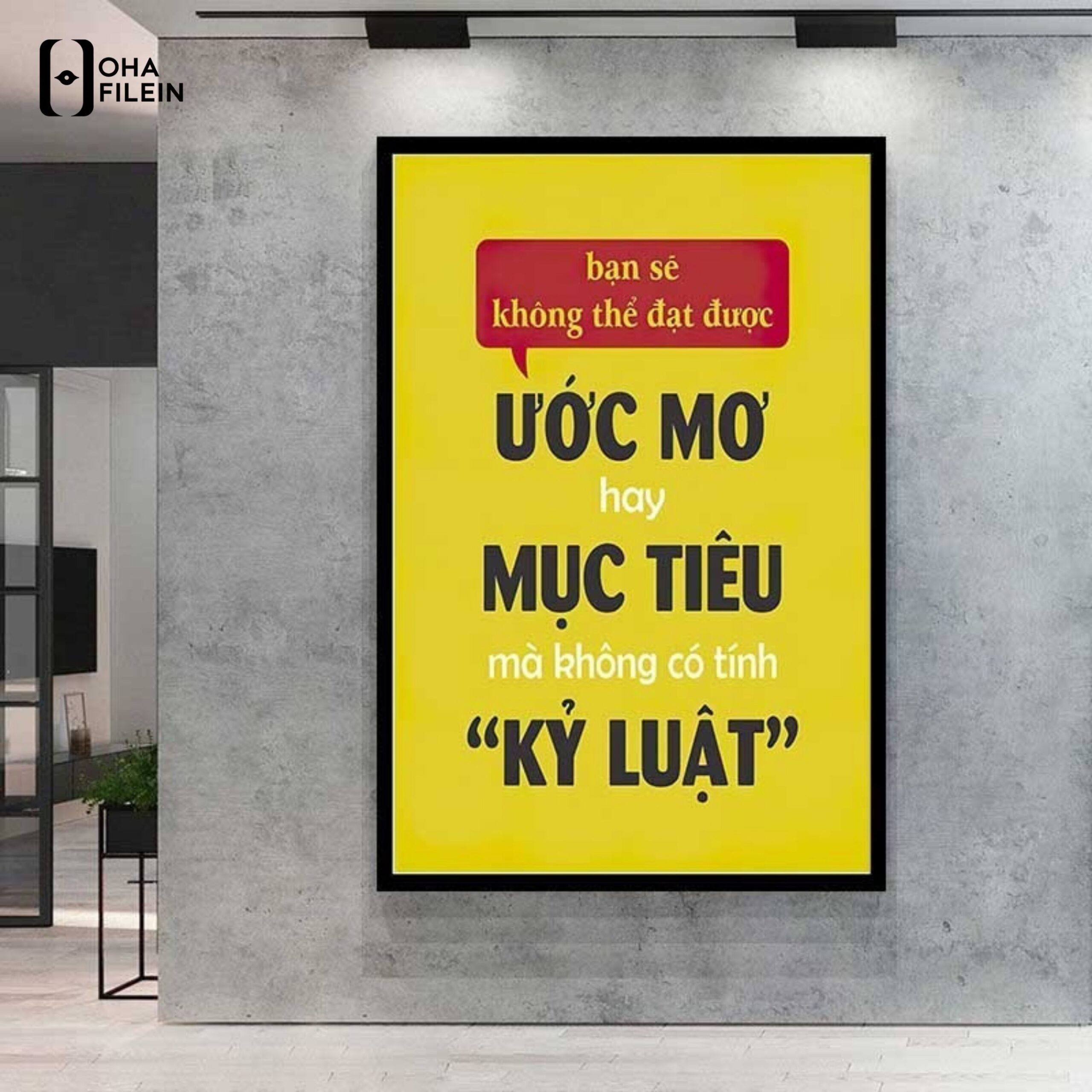 Tranh động lực văn phòng Hải Phòng tạo cảm hứng
