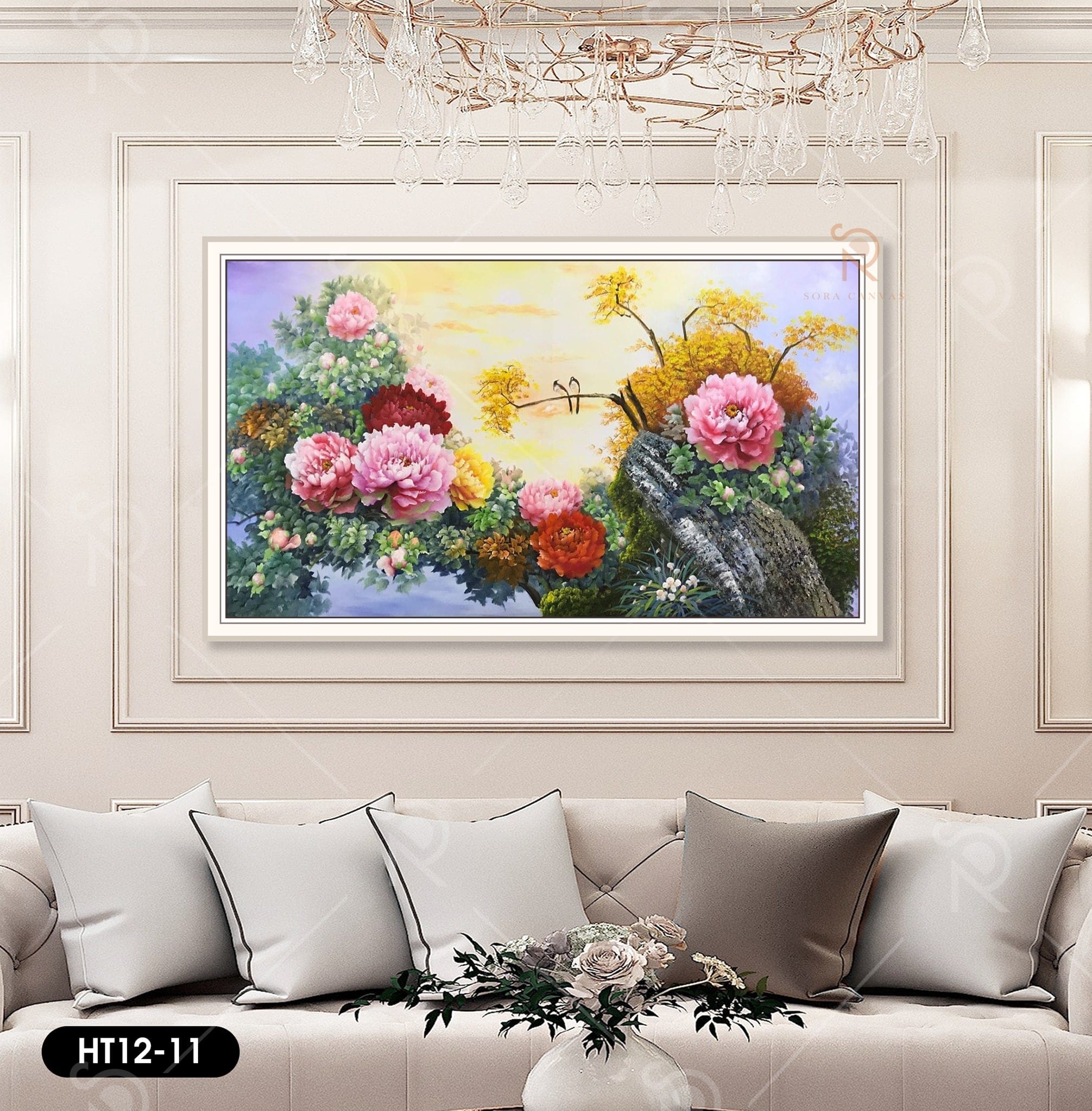 Peony Flower Painting - TH12 - 11