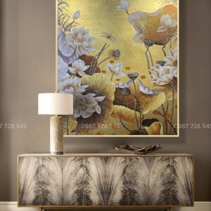 Lotus Flower Painting - DVT1 - 09