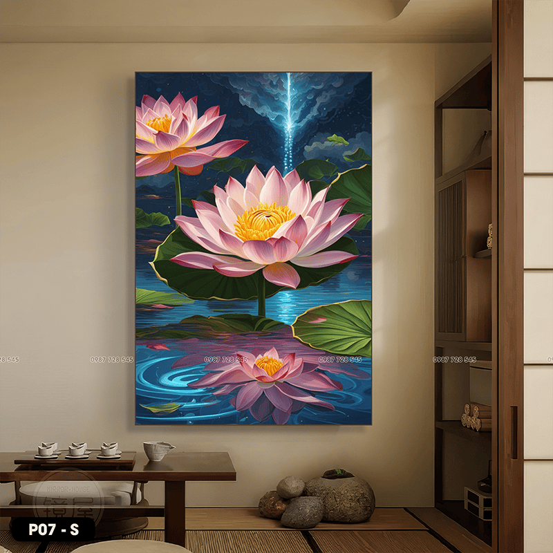 Lotus Flower Painting - P07 - S
