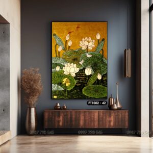 Lotus Flower Painting - PT1502 - 42