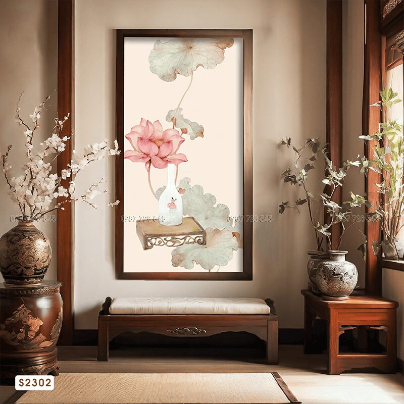 Lotus Flower Painting - S2302