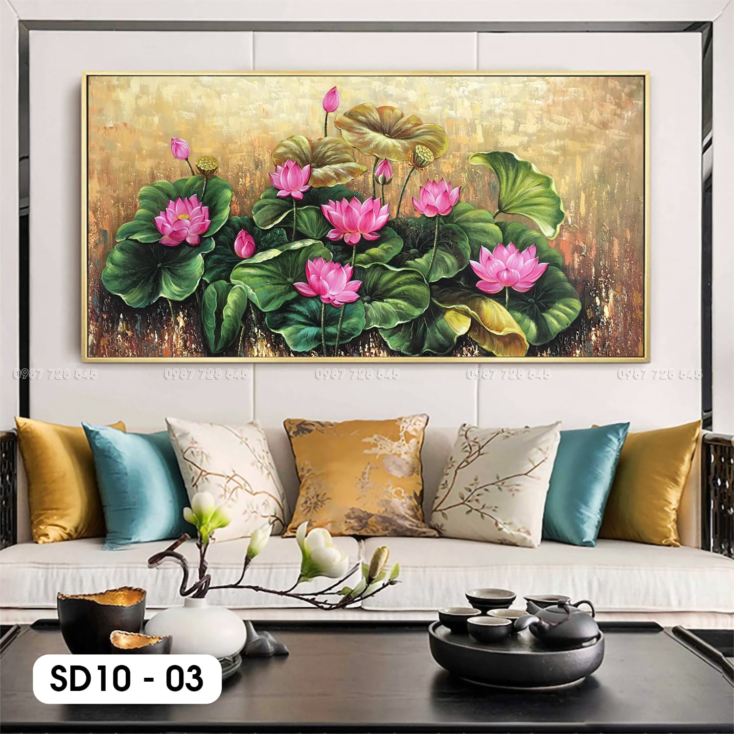 Lotus Flower Painting - SD10 - 03