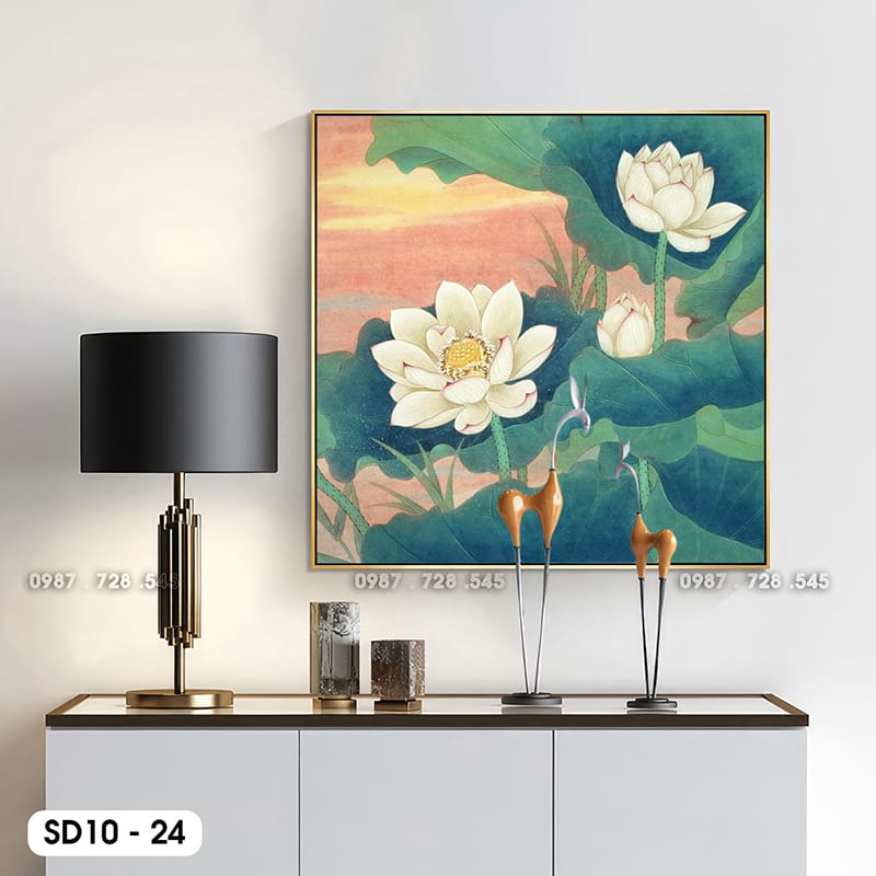 Lotus Flower Painting - SD10 - 24