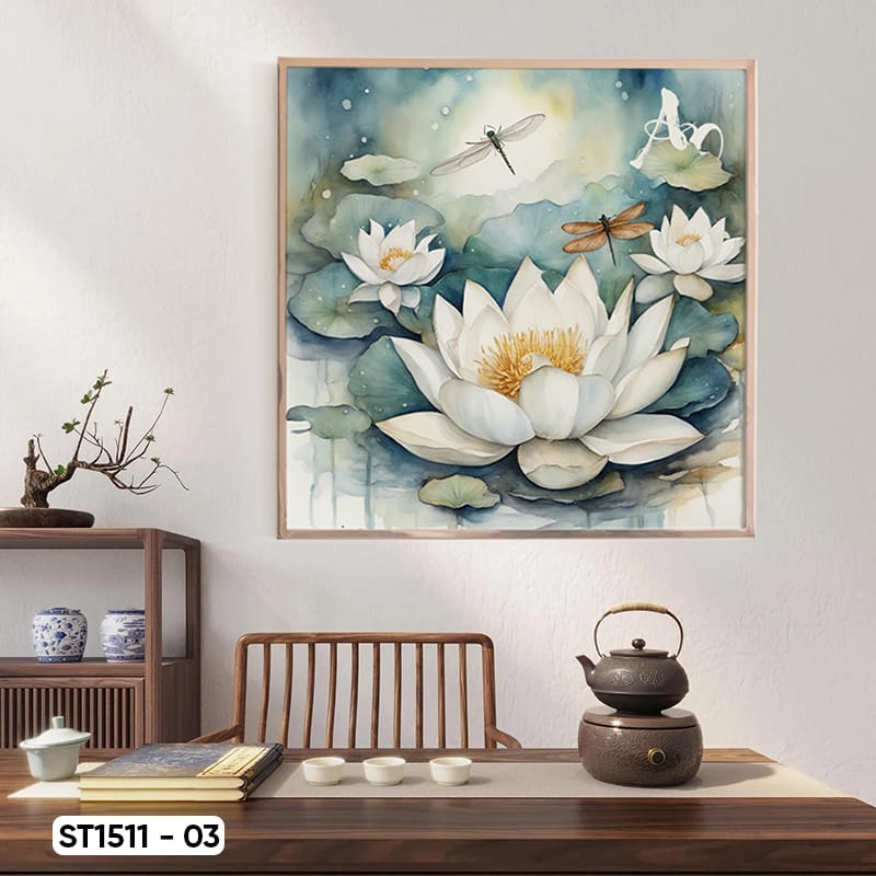 Lotus Flower Painting - ST1511 - 03