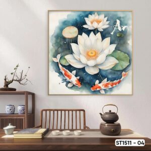 Lotus Flower Painting - ST1511 - 04