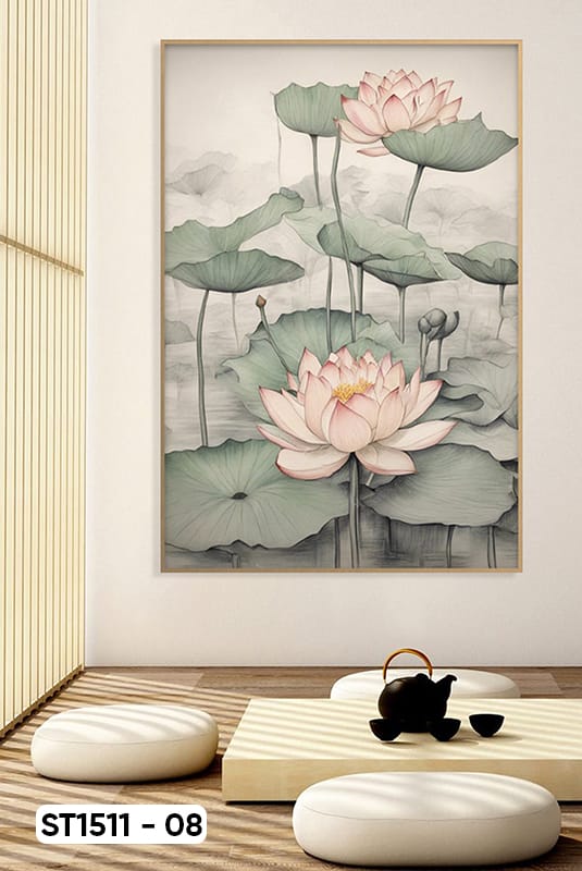 Lotus Flower Painting - ST1511 - 08
