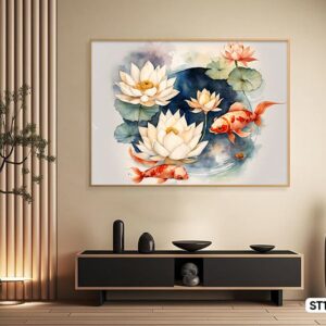 Lotus Flower Painting - ST1511 - 17