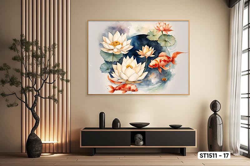Lotus Flower Painting - ST1511 - 17