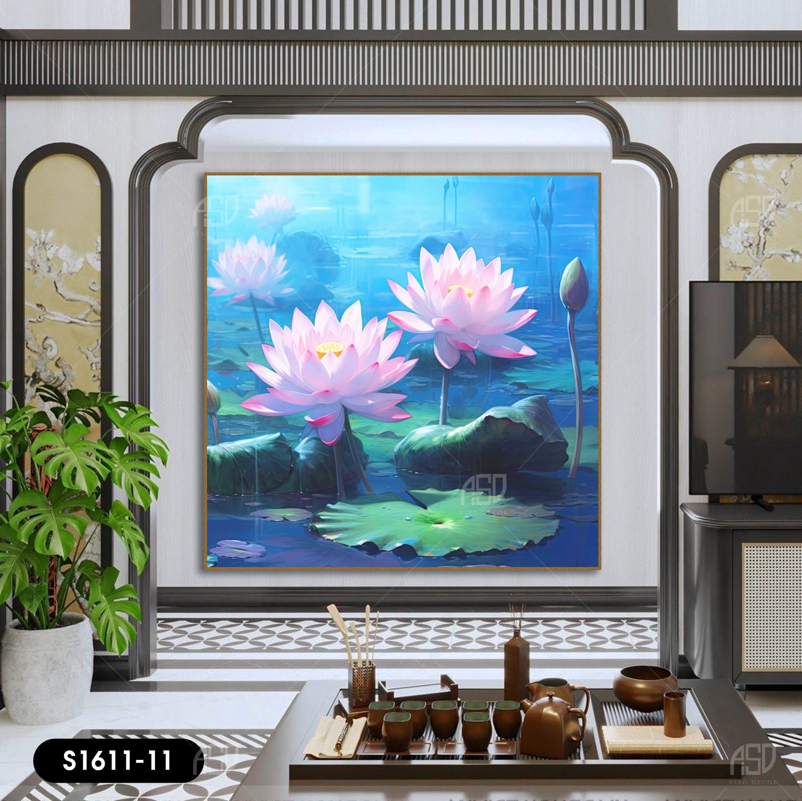 Lotus Flower Painting - ST1611 - 11