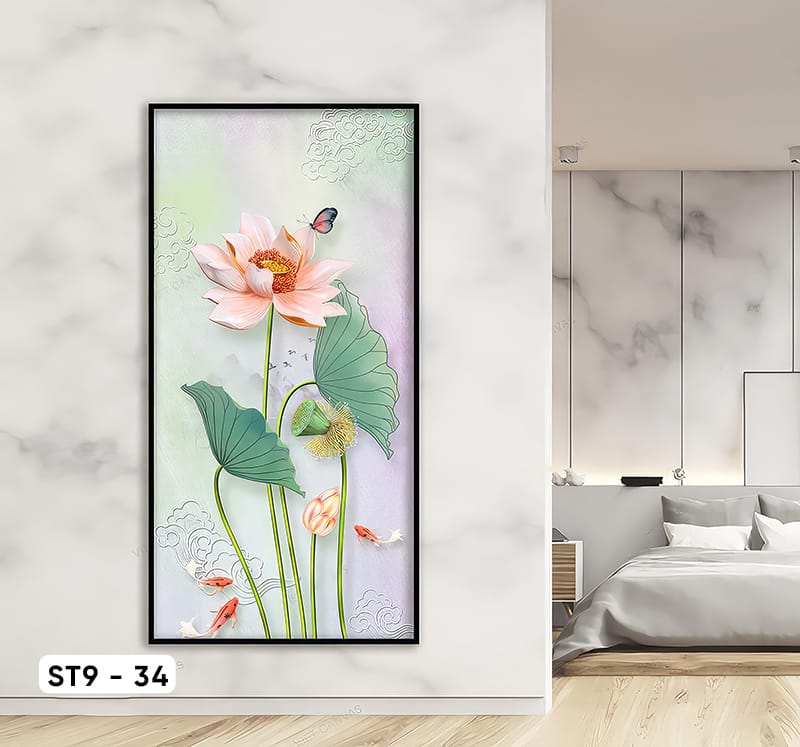 Lotus Flower Painting - ST9 - 34