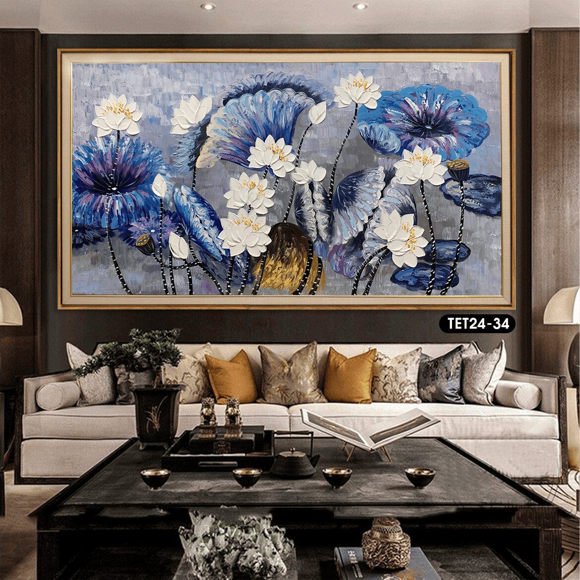 Lotus Flower Painting - TET24 - 34
