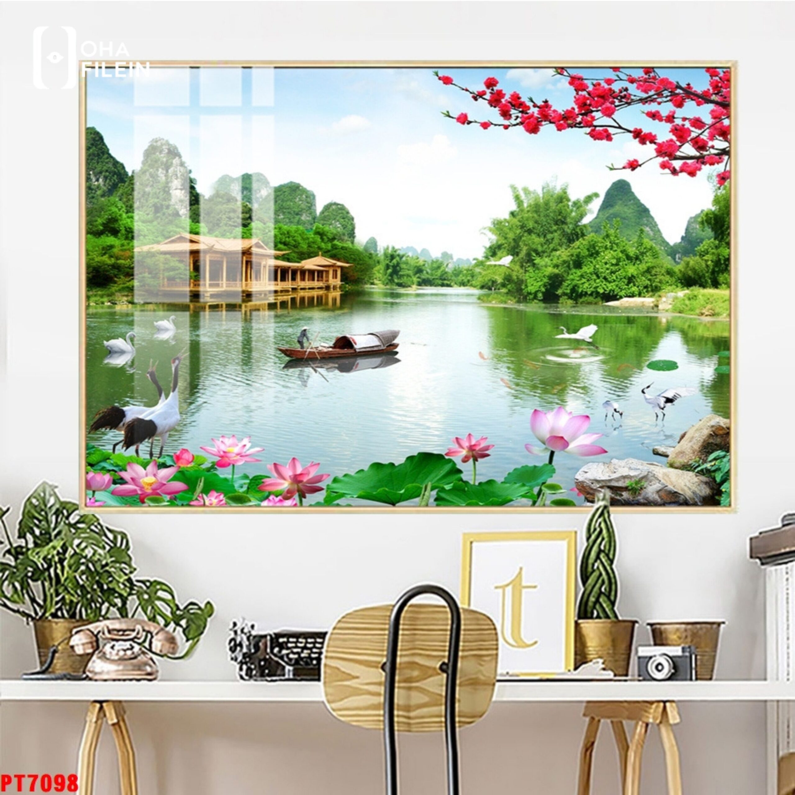Tranh sơn thủy hữu tình Điện Biên