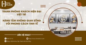 Tranh phòng khách hiện đại Việt Trì