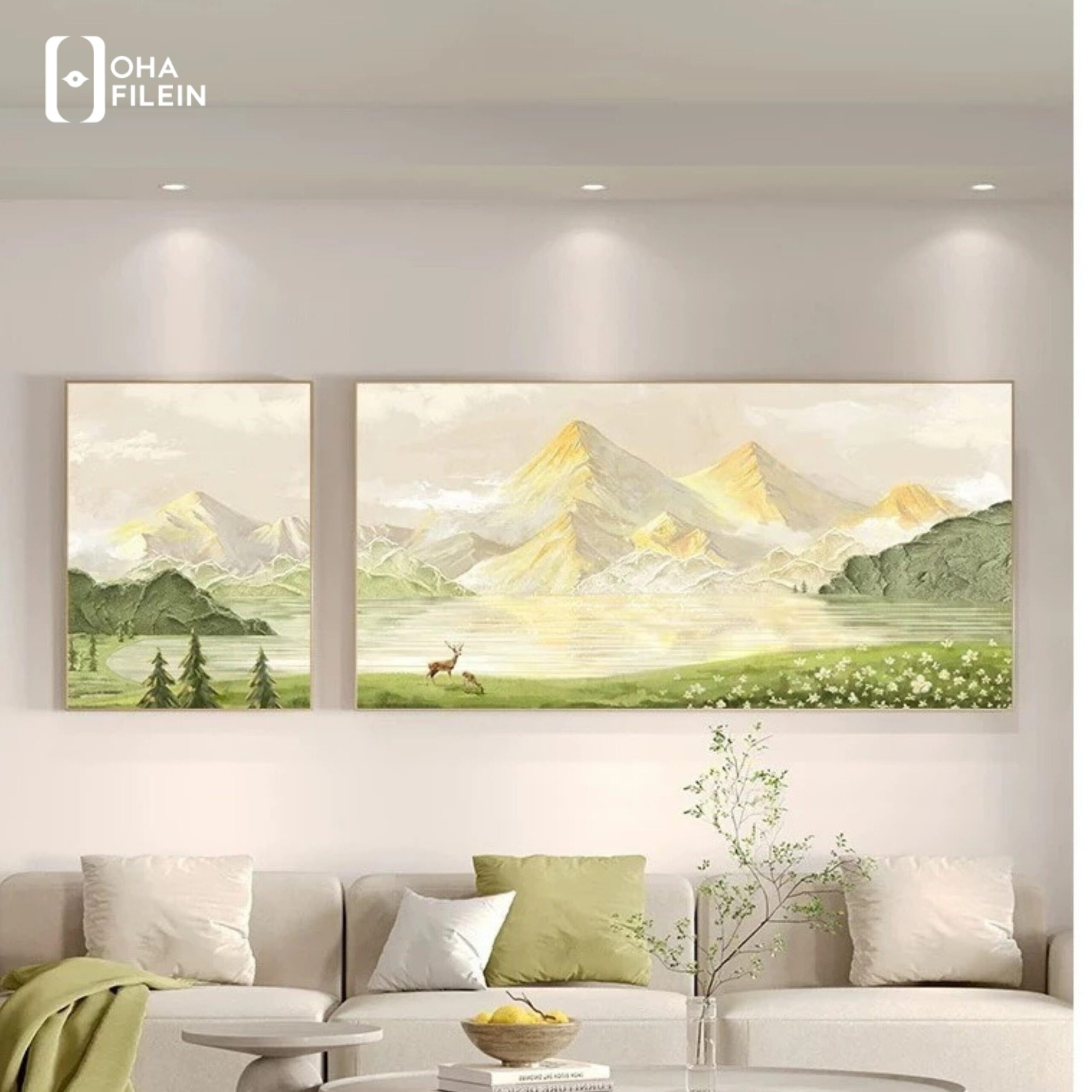 Tranh phòng khách sang trọng Thanh Hóa